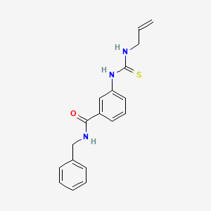 molecular formula C18H19N3OS B10921192 N-benzyl-3-[(prop-2-en-1-ylcarbamothioyl)amino]benzamide 