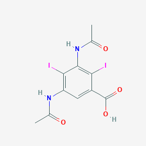 molecular formula C11H10I2N2O4 B109218 3,5-Diacetamido-2,4-diiodobenzoic acid CAS No. 162193-52-4