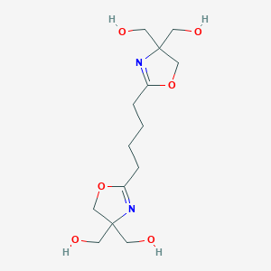 molecular formula C14H24N2O6 B010922 2,2'-(Butane-1,4-diyl)bis-2-oxazoline-4,4-dimethanol CAS No. 19896-25-4