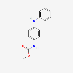 molecular formula C15H16N2O2 B10922369 Ethyl N-(4-anilinophenyl)carbamate 