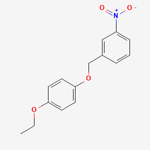 molecular formula C15H15NO4 B10922596 1-[(4-Ethoxyphenoxy)methyl]-3-nitrobenzene CAS No. 832737-59-4