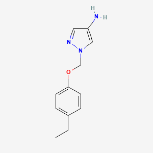 molecular formula C12H15N3O B10922679 1-[(4-ethylphenoxy)methyl]-1H-pyrazol-4-amine 