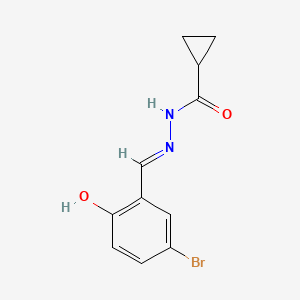 molecular formula C11H11BrN2O2 B10922972 N'-[(E)-(5-bromo-2-hydroxyphenyl)methylidene]cyclopropanecarbohydrazide 