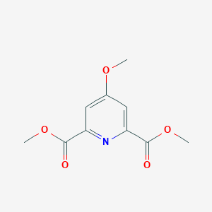 molecular formula C10H11NO5 B010923 dimethyl 4-methoxypyridine-2,6-dicarboxylate CAS No. 19872-93-6