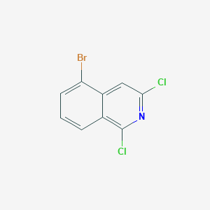 B109230 5-Bromo-1,3-dichloroisoquinoline CAS No. 1215767-89-7