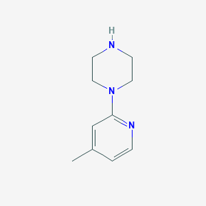 molecular formula C10H15N3 B109234 1-(4-Methylpyridin-2-yl)piperazine CAS No. 34803-67-3