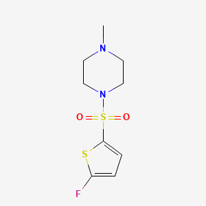 molecular formula C9H13FN2O2S2 B10923818 1-[(5-Fluorothiophen-2-yl)sulfonyl]-4-methylpiperazine 