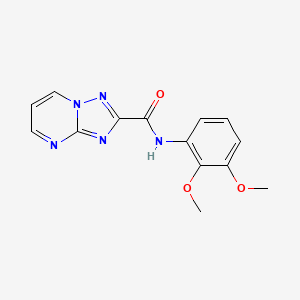 molecular formula C14H13N5O3 B10924013 N-(2,3-dimethoxyphenyl)[1,2,4]triazolo[1,5-a]pyrimidine-2-carboxamide 
