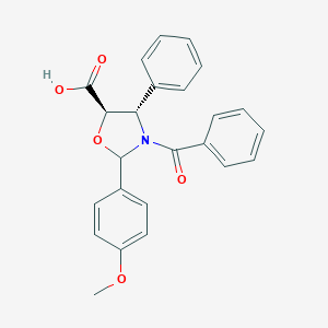 molecular formula C24H21NO5 B109252 (4S,5R)-3-Benzoyl-2-(4-methoxyphenyl)-4-phenyloxazolidine-5-carboxylic acid CAS No. 949023-16-9