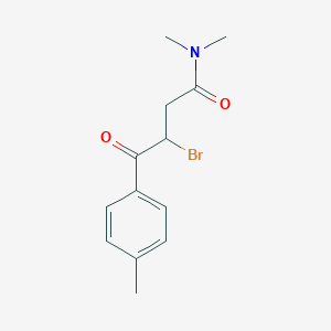 molecular formula C13H16BrNO2 B109279 N,N-Dimethyl3-Bromo-4-(4-methylphenyl)-4-oxobutanamide CAS No. 836627-56-6