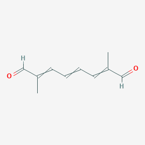 molecular formula C10H12O2 B109291 (2E,4E,6E)-2,7-dimethylocta-2,4,6-trienedial CAS No. 5056-17-7