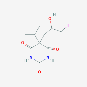 molecular formula C10H15IN2O4 B010933 5-(2-Hydroxy-3-iodopropyl)-5-isopropylbarbituric acid CAS No. 102585-91-1