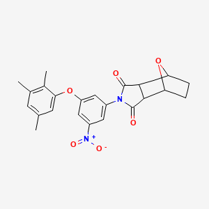 molecular formula C23H22N2O6 B10933426 2-[3-nitro-5-(2,3,5-trimethylphenoxy)phenyl]hexahydro-1H-4,7-epoxyisoindole-1,3(2H)-dione 