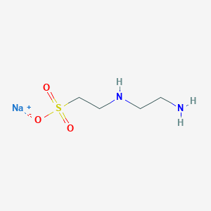 molecular formula C4H11N2NaO3S B109355 Ethanesulfonic acid, 2-[(2-aminoethyl)amino]-, monosodium salt CAS No. 34730-59-1