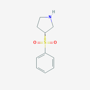 molecular formula C10H13NO2S B109360 (R)-3-(Phenylsulfonyl)pyrrolidine CAS No. 1268521-39-6
