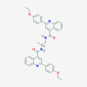 molecular formula C39H36N4O4 B10936170 N,N'-propane-1,2-diylbis[2-(4-ethoxyphenyl)quinoline-4-carboxamide] 