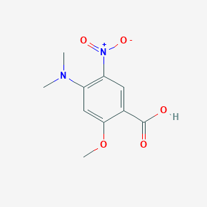 molecular formula C10H12N2O5 B10937543 4-(Dimethylamino)-2-methoxy-5-nitrobenzoic acid 