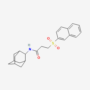 molecular formula C23H27NO3S B10937677 N~1~-(2-Adamantyl)-3-(2-naphthylsulfonyl)propanamide 