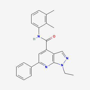 molecular formula C23H22N4O B10938424 N-(2,3-dimethylphenyl)-1-ethyl-6-phenyl-1H-pyrazolo[3,4-b]pyridine-4-carboxamide 