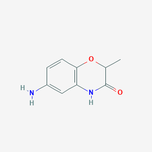 molecular formula C9H10N2O2 B010941 6-amino-2-methyl-2H-1,4-benzoxazin-3(4H)-one CAS No. 105807-80-5