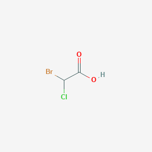 molecular formula C2H2BrClO2 B109425 Bromochloroacetic acid CAS No. 5589-96-8