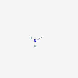 molecular formula CH5N<br>CH3NH2<br>CH3NH2<br>CH5N B109427 Methylamine CAS No. 74-89-5