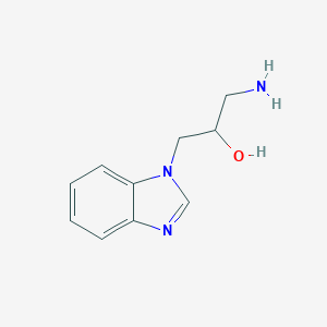 molecular formula C10H13N3O B010944 1-Amino-3-benzoimidazol-1-yl-propan-2-ol CAS No. 109540-56-9