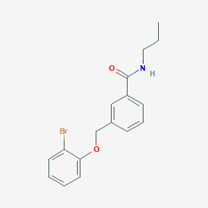 molecular formula C17H18BrNO2 B10945099 3-[(2-bromophenoxy)methyl]-N-propylbenzamide 