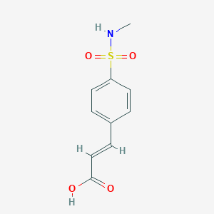 molecular formula C10H11NO4S B109458 (E)-3-[4-(methylsulfamoyl)phenyl]prop-2-enoic Acid CAS No. 199679-41-9