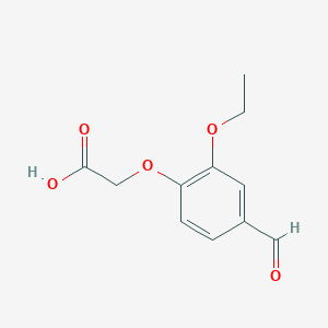 B109489 2-(2-Ethoxy-4-formylphenoxy)acetic acid CAS No. 51264-76-7