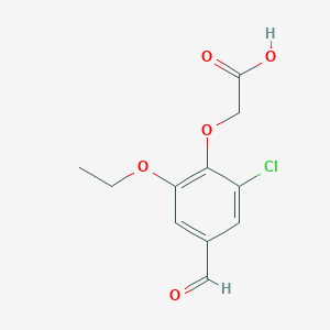 2-(2-Chloro-6-ethoxy-4-formylphenoxy)acetic acid