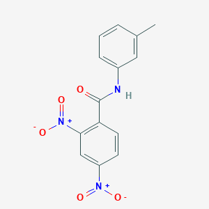 molecular formula C14H11N3O5 B10951328 N-(3-methylphenyl)-2,4-dinitrobenzamide 