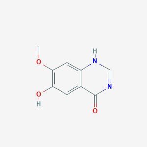 molecular formula C9H8N2O3 B109518 6-羟基-7-甲氧基-3,4-二氢喹唑啉-4-酮 CAS No. 179688-52-9