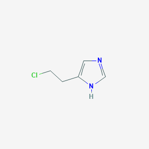 molecular formula C5H7ClN2 B109527 4-(2-chloroethyl)-1H-imidazole CAS No. 13518-55-3