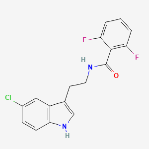 molecular formula C17H13ClF2N2O B10954470 N-[2-(5-chloro-1H-indol-3-yl)ethyl]-2,6-difluorobenzamide 