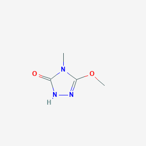 molecular formula C4H7N3O2 B109545 3-Methoxy-4-methyl-1H-1,2,4-triazol-5(4H)-one CAS No. 135302-13-5