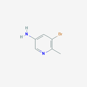 molecular formula C6H7BrN2 B109546 5-Amino-3-bromo-2-methylpyridine CAS No. 186593-43-1