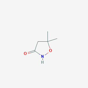 molecular formula C5H9NO2 B109552 3-Isoxazolidinone, 5,5-dimethyl- CAS No. 62243-00-9