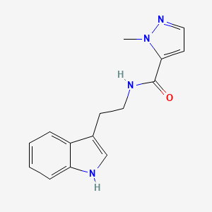 molecular formula C15H16N4O B10955600 N-[2-(1H-indol-3-yl)ethyl]-1-methyl-1H-pyrazole-5-carboxamide 