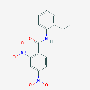 molecular formula C15H13N3O5 B10956429 N-(2-ethylphenyl)-2,4-dinitrobenzamide 