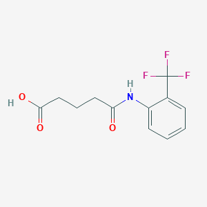 molecular formula C12H12F3NO3 B10956505 5-Oxo-5-[2-(trifluoromethyl)anilino]pentanoic acid 
