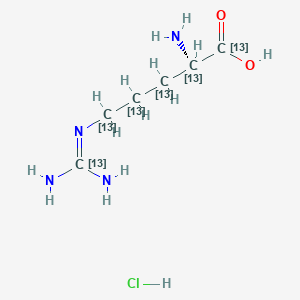 (2S)-2-amino-5-(diamino(113C)methylideneamino)(1,2,3,4,5-13C5)pentanoic acid;hydrochloride