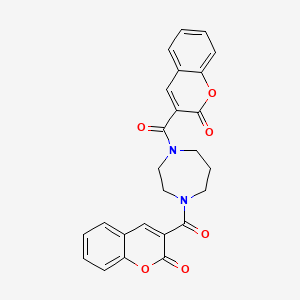molecular formula C25H20N2O6 B10956724 3,3'-(1,4-diazepane-1,4-diyldicarbonyl)bis(2H-chromen-2-one) 