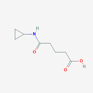 molecular formula C8H13NO3 B10956981 5-(Cyclopropylamino)-5-oxopentanoic acid 