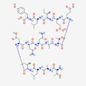 molecular formula C69H110N16O26 B109575 Prosaptide TX14(A) CAS No. 196391-82-9