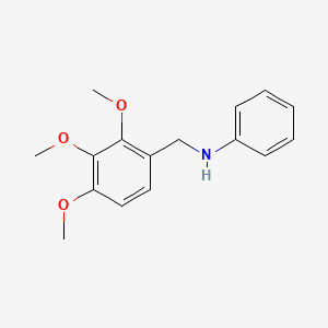 molecular formula C16H19NO3 B10957614 N-(2,3,4-trimethoxybenzyl)aniline 