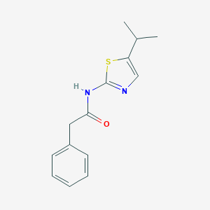 B109593 2-phenyl-N-(5-propan-2-yl-2-thiazolyl)acetamide CAS No. 267654-00-2