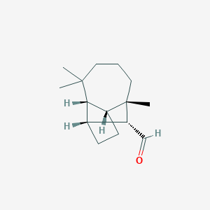 (1S-(1alpha,3abeta,4alpha,8abeta,9S*))-Decahydro-4,8,8-trimethyl-1,4-methanoazulene-9-carboxaldehyde