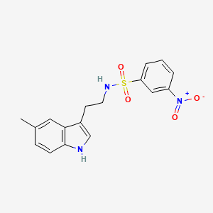 molecular formula C17H17N3O4S B10961295 N-[2-(5-methyl-1H-indol-3-yl)ethyl]-3-nitrobenzenesulfonamide 