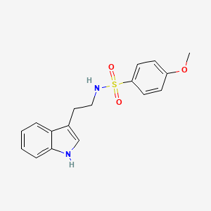 molecular formula C17H18N2O3S B10961301 N-(2-(1H-Indol-3-yl)ethyl)-4-methoxybenzenesulfonamide CAS No. 120823-45-2